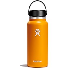 Hydro Flask 32 oz Wide Mouth with Flex Cap Stainless Steel Reusable Water Bottle Mesa - Vacuum Insulated, Dishwasher Safe, BPA-Free, Non-Toxic